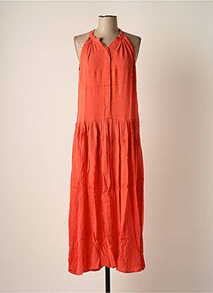 Rochie lungă fără mâneci fără mâneci portocaliu BAKKER MADE WITH LOVE femeie