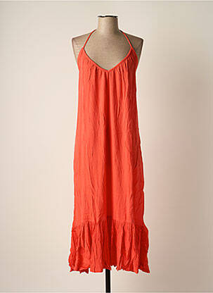 Rochie lungă fără mâneci fără mâneci portocalie BAKKER MADE WITH LOVE femeie
