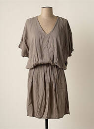 Rochie midi mâneci scurte mâneci scurte gri BAKKER MADE WITH LOVE femeie