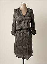 Rochie midi mâneci lungi mâneci lungi gri BAKKER MADE WITH LOVE femeie