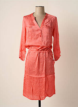 Rochie midi mâneci lungi mâneci lungi portocalie BAKKER MADE WITH LOVE femeie