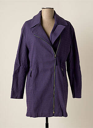 Jachete casual croială dreaptă violet CHEMINS BLANCS femeie