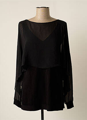 Tunică mâneci lungi negru D.EXTERIOR femeie