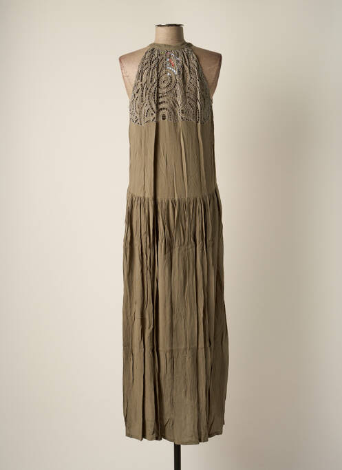 Rochie lungă verde BAKKER MADE WITH LOVE femeie