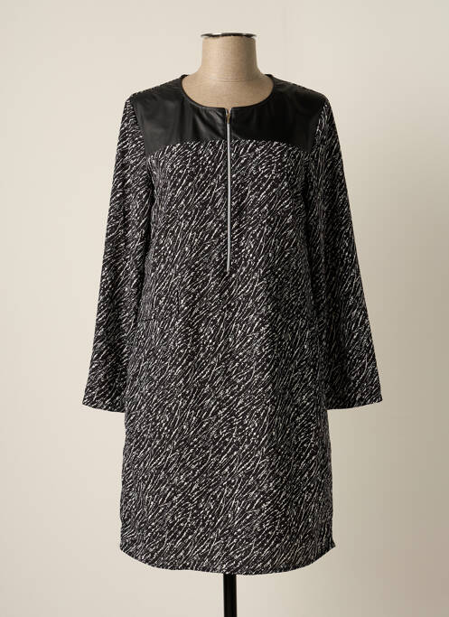 Rochie midi negru CHEMINS BLANCS femeie