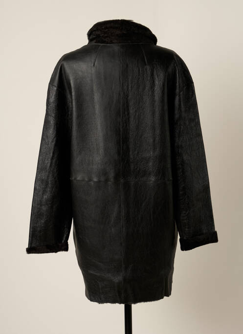 Geacă din piele negru J.SEBASTIEN VASSAL femeie