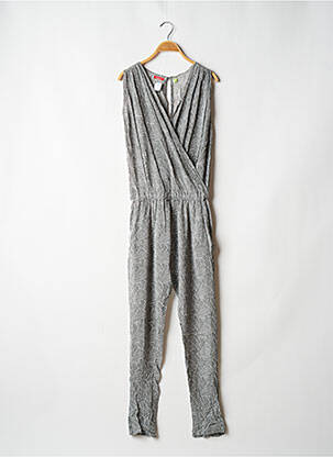 Salopetă-pantalon țesătură crep fără mâneci gri BAKKER MADE WITH LOVE femeie
