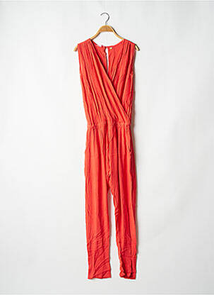 Salopetă-pantalon țesătură crep fără mâneci portocalie BAKKER MADE WITH LOVE femeie