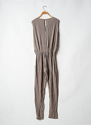 Salopetă-pantalon țesătură crep fără mâneci gri BAKKER MADE WITH LOVE femeie