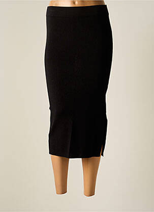 Fustă lungă negru 360 SWEATER femeie