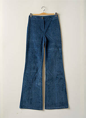 Pantalon drept albastru CHEMINS BLANCS femeie