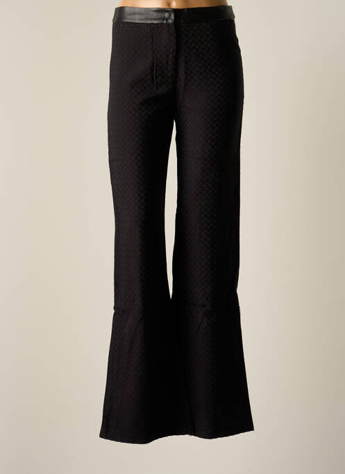Pantalon evazat negru CHEMINS BLANCS femeie