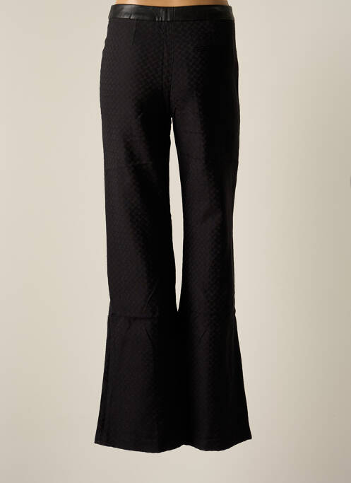 Pantalon evazat negru CHEMINS BLANCS femeie