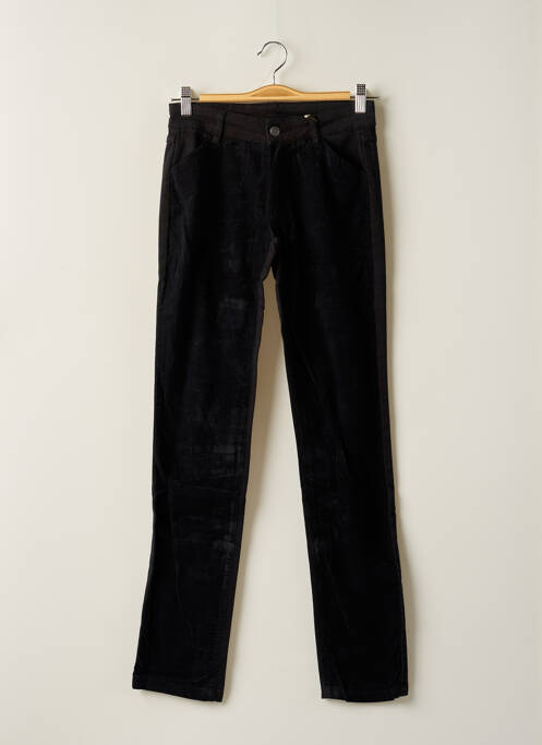 Pantalon slim negru CHEMINS BLANCS femeie