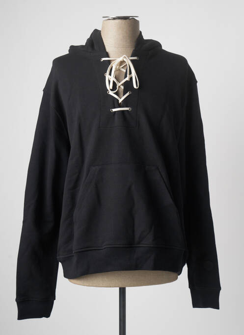 Hanorac cu glugă negru SWEET PANTS bărbat