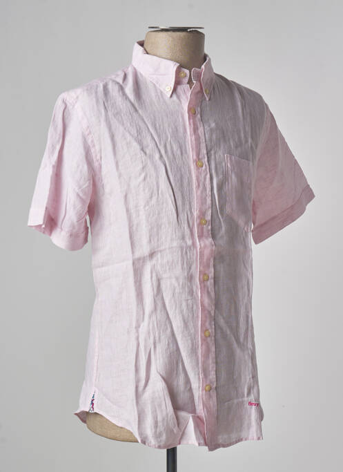 Cămașă cu mâneci scurte roz HENRY COTTON'S bărbat