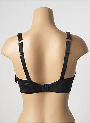 Sutien efect material satinat sutien cupe întregi cu decolteu înalt negru AUBADE femeie