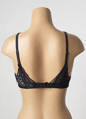 Sutien efect material satinat sutien cupe întregi cu decolteu înalt negru AUBADE femeie