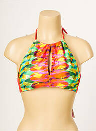 Sutien de costum de baie elasticitate roșu ANTIGEL femeie