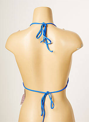 Sutien de costum de baie elasticitate top triunghiuri albastru ANTIGEL femeie