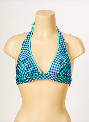 Sutien de costum de baie elasticitate top triunghiuri verde ANTIGEL femeie
