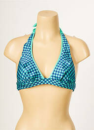 Sutien de costum de baie elasticitate top triunghiuri verde ANTIGEL femme