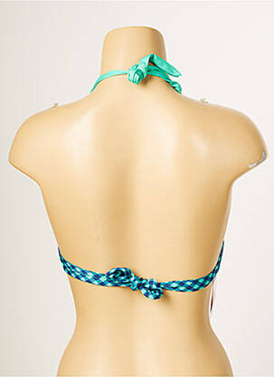 Sutien de costum de baie elasticitate top triunghiuri verde ANTIGEL femeie