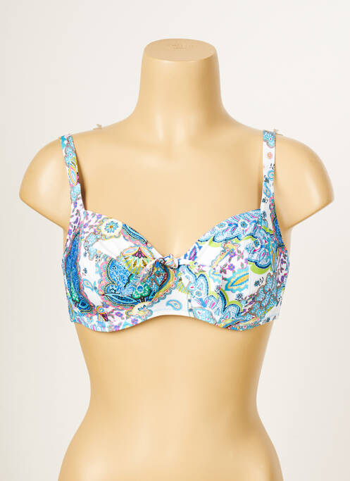 Sutien de costum de baie albastru ANTIGEL femeie