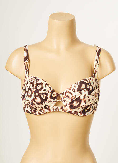 Sutien de costum de baie bej ANTIGEL femeie