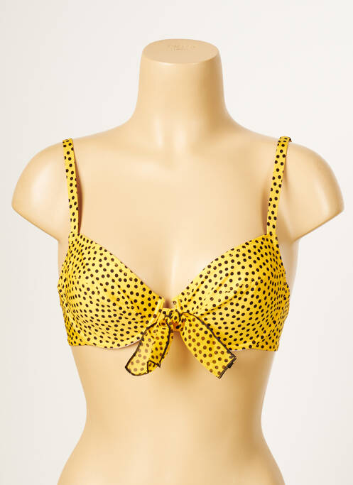 Sutien de costum de baie galben ANTIGEL femeie