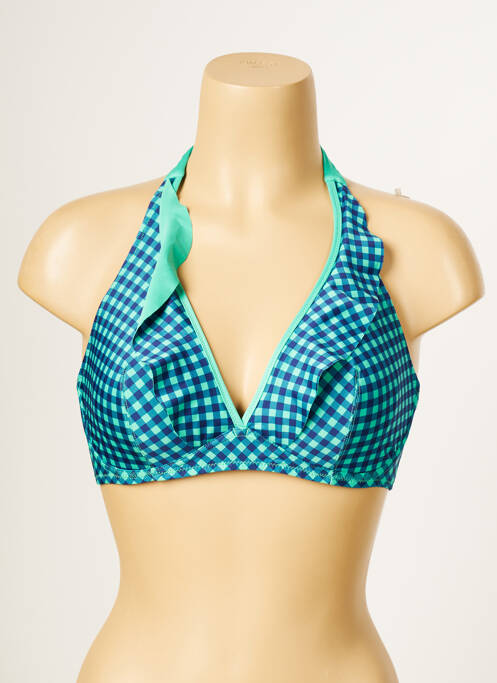 Sutien de costum de baie albastru ANTIGEL femeie