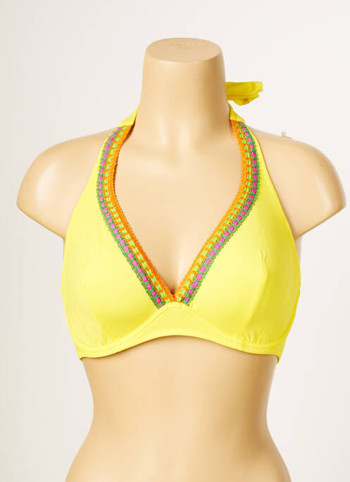 Sutien de costum de baie galben ANTIGEL femeie