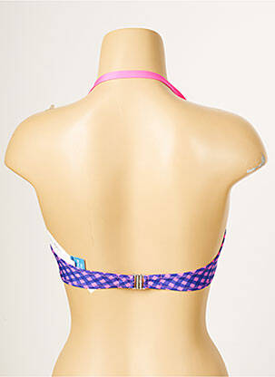 Sutien de costum de baie elasticitate sutien balconet cu decolteu înalt violet ANTIGEL femeie