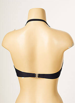 Sutien de costum de baie elasticitate sutien balconet cu decolteu înalt negru ANTIGEL femeie