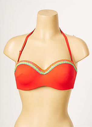 Sutien de costum de baie roșu ANTIGEL femeie