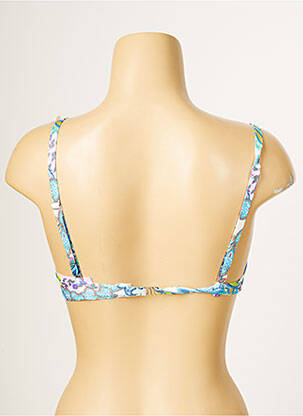Sutien de costum de baie elasticitate top sutien modelat albastru ANTIGEL femeie
