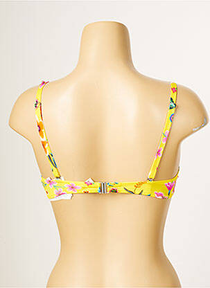 Sutien de costum de baie elasticitate top sutien modelat galben ANTIGEL femeie