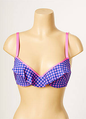Sutien de costum de baie elasticitate top sutien modelat violet ANTIGEL femeie