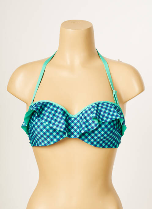 Sutien de costum de baie albastru ANTIGEL femeie