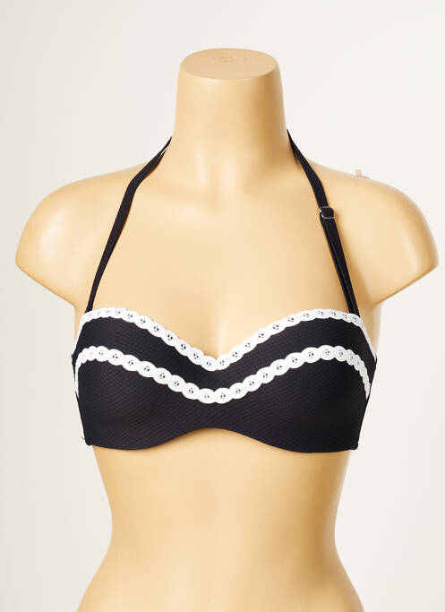 Sutien de costum de baie negru ANTIGEL femeie