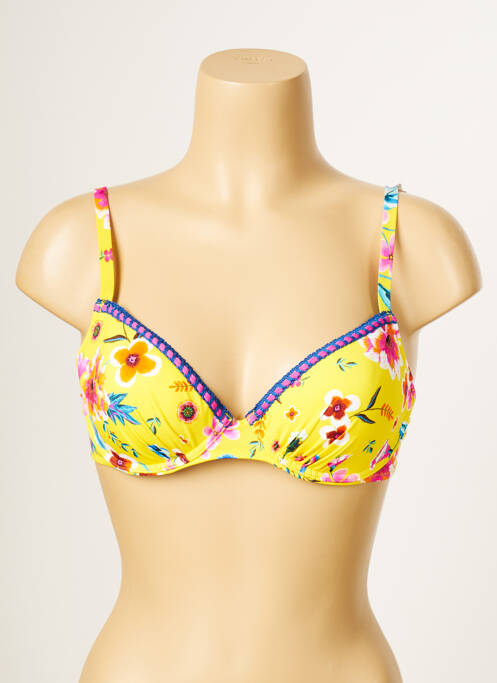 Sutien de costum de baie galben ANTIGEL femeie