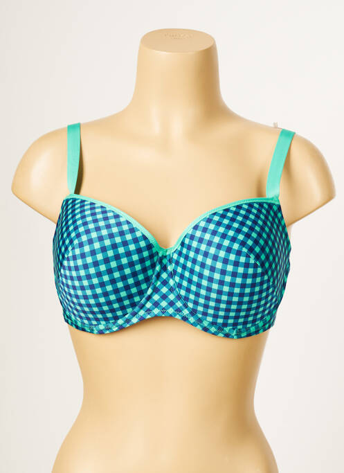 Sutien de costum de baie albastru ANTIGEL femeie