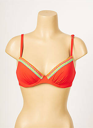 Sutien de costum de baie elasticitate top sutien modelat roșu ANTIGEL femeie