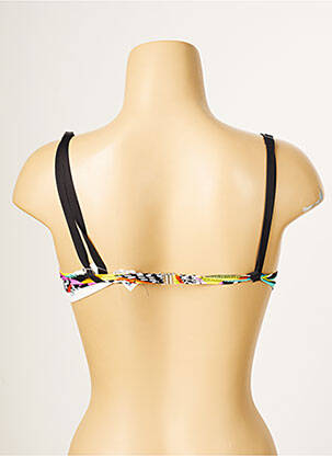Sutien de costum de baie elasticitate top sutien push-up negru ANTIGEL femeie
