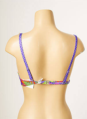 Sutien de costum de baie elasticitate top sutien push-up violet ANTIGEL femeie