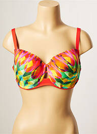 Sutien de costum de baie elasticitate top sutien modelat roșu ANTIGEL femme