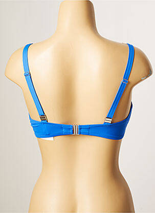 Sutien de costum de baie elasticitate top sutien modelat albastru ANTIGEL femeie