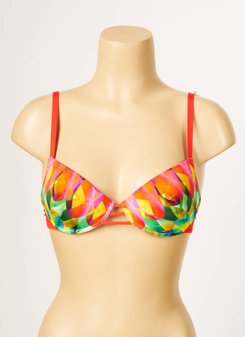 Sutien de costum de baie elasticitate top sutien modelat roșu ANTIGEL femme