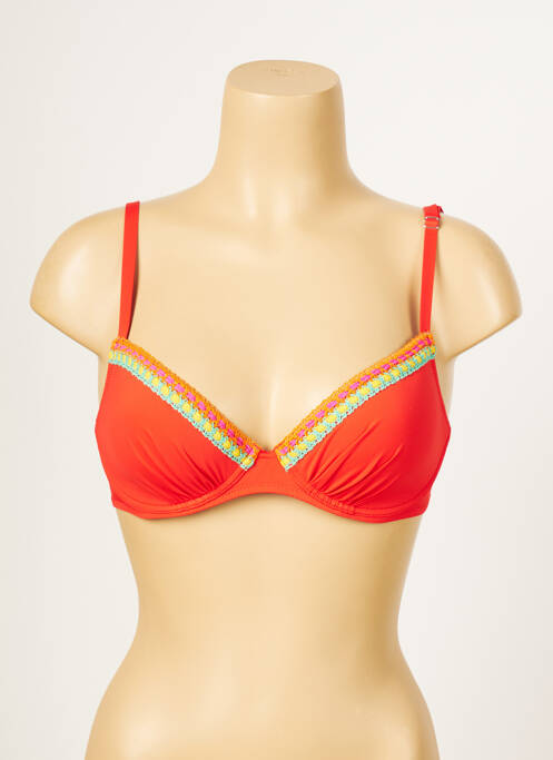 Sutien de costum de baie roșu ANTIGEL femeie