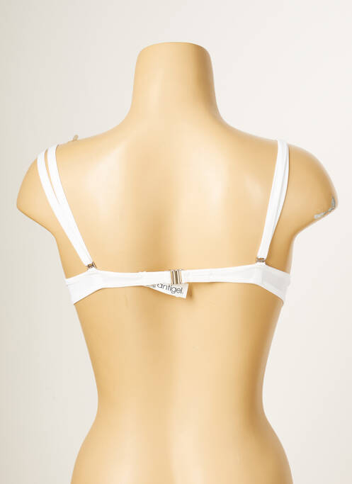 Sutien de costum de baie alb ANTIGEL femeie